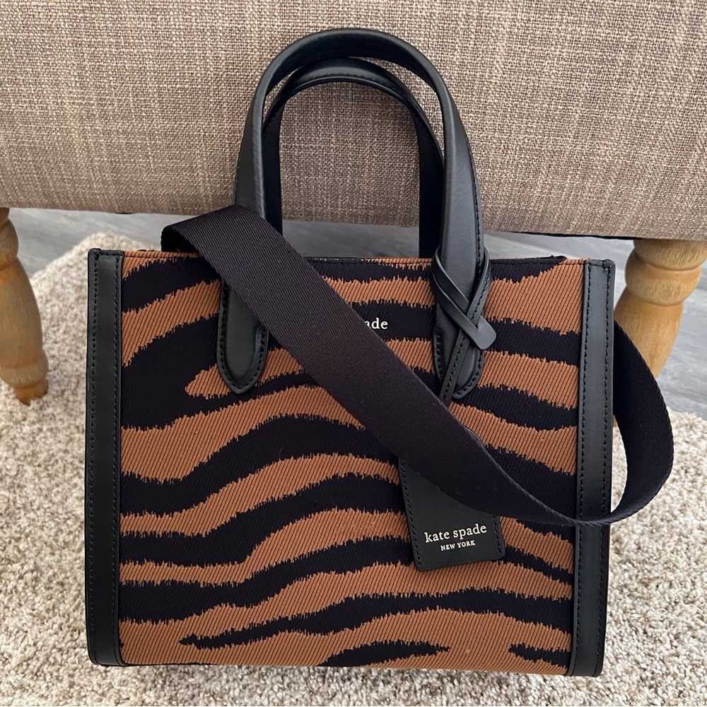 Kate Spade Black and Brown Tote Bag